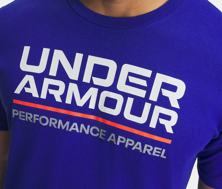 Under Armour Performance Apparel Hombre Azul Talla S | Camiseta Casual Deportiva de Manga Corta