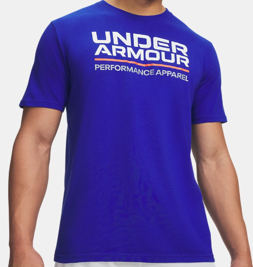 Under Armour Performance Apparel Hombre Azul Talla S | Camiseta Casual Deportiva de Manga Corta