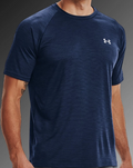 Under Armour Velocity Short Sleeve Hombre Azul Marino Talla L | Camiseta Técnica Running y Entrenamiento